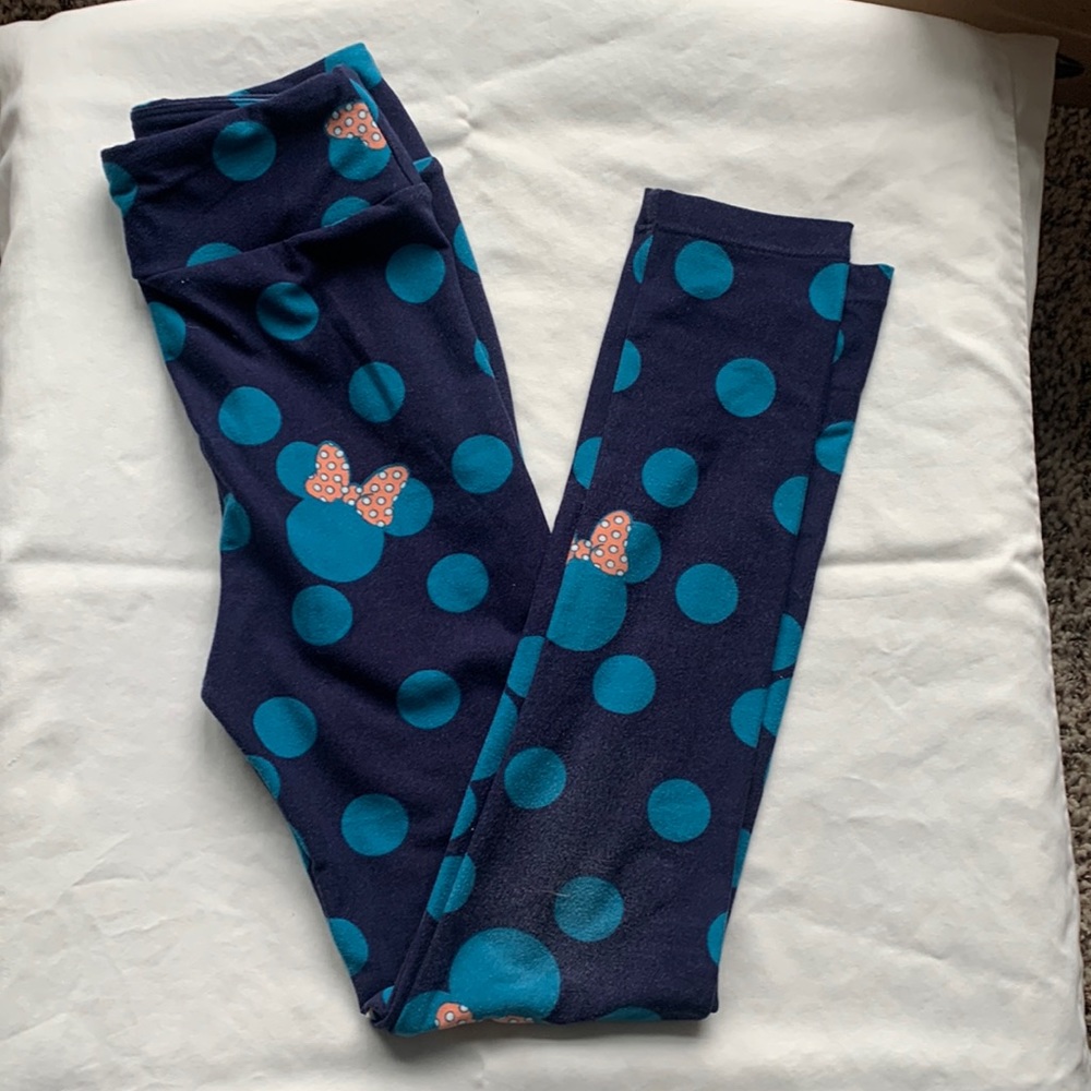 LuLaRoe girls Minnie Mouse leggings